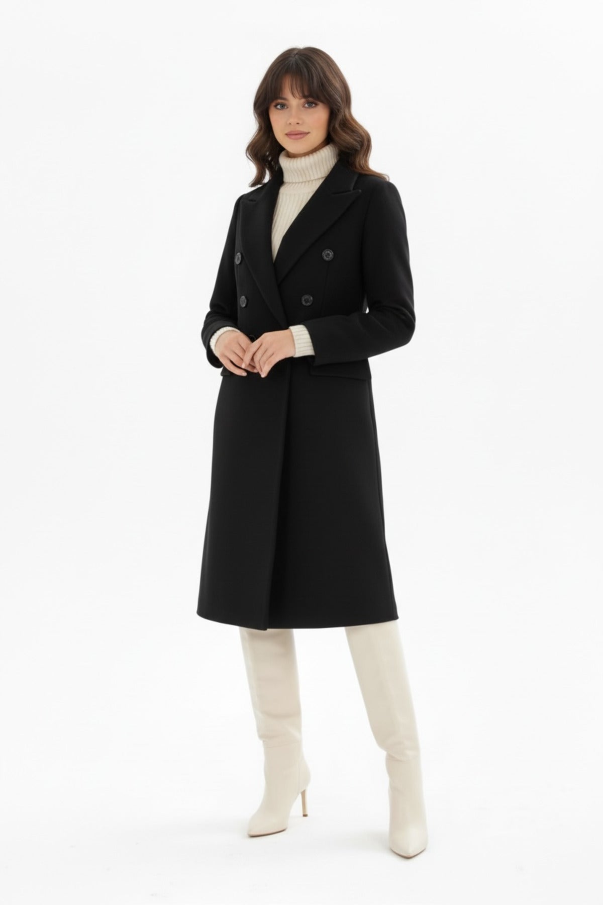 Andie Women's Button Front Coat - Black - product image 4