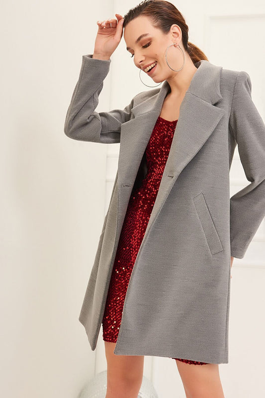 Harmony Women's Oversized Coat - Gray - product image 1