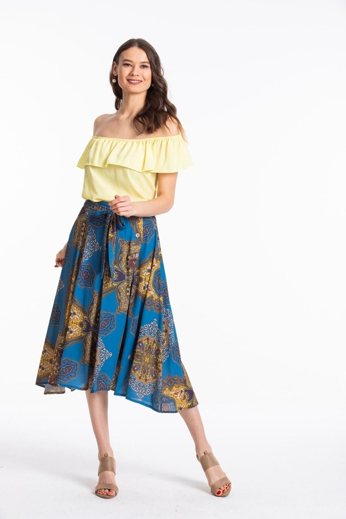 Enid Women's Skirt - Blue - product image 7