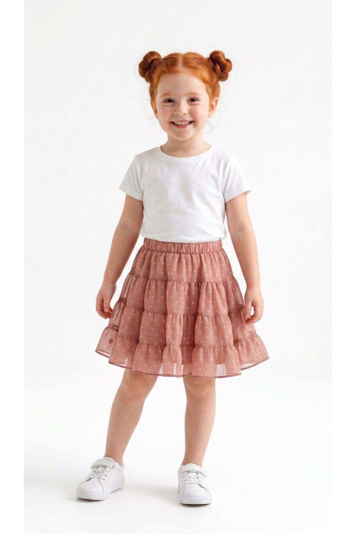 Jordan Girls' Polka Dot Skirt - Blush Polka Dot - product image 3