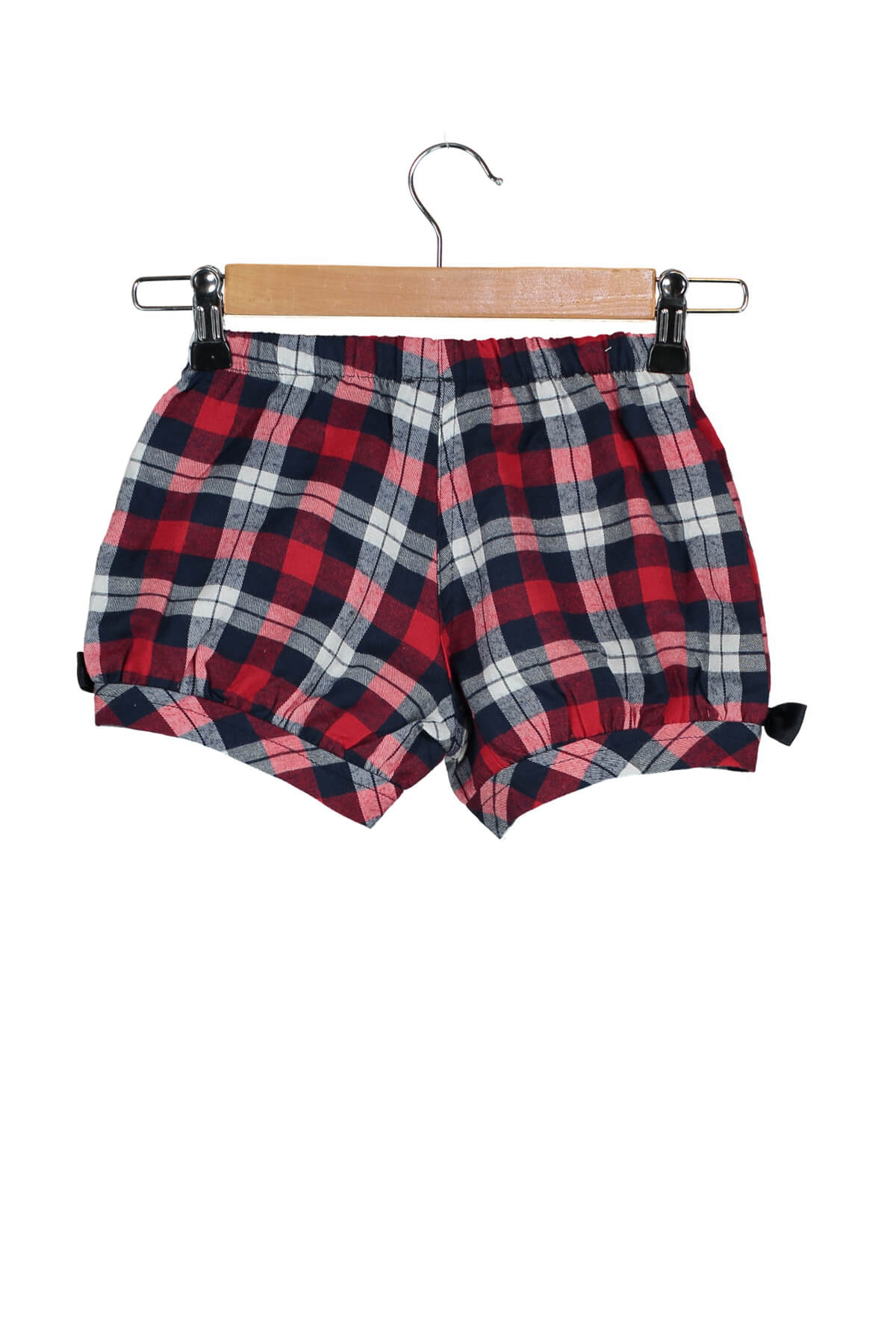 Alyssa Girls' Shorts - Navy Plaid - product image 1
