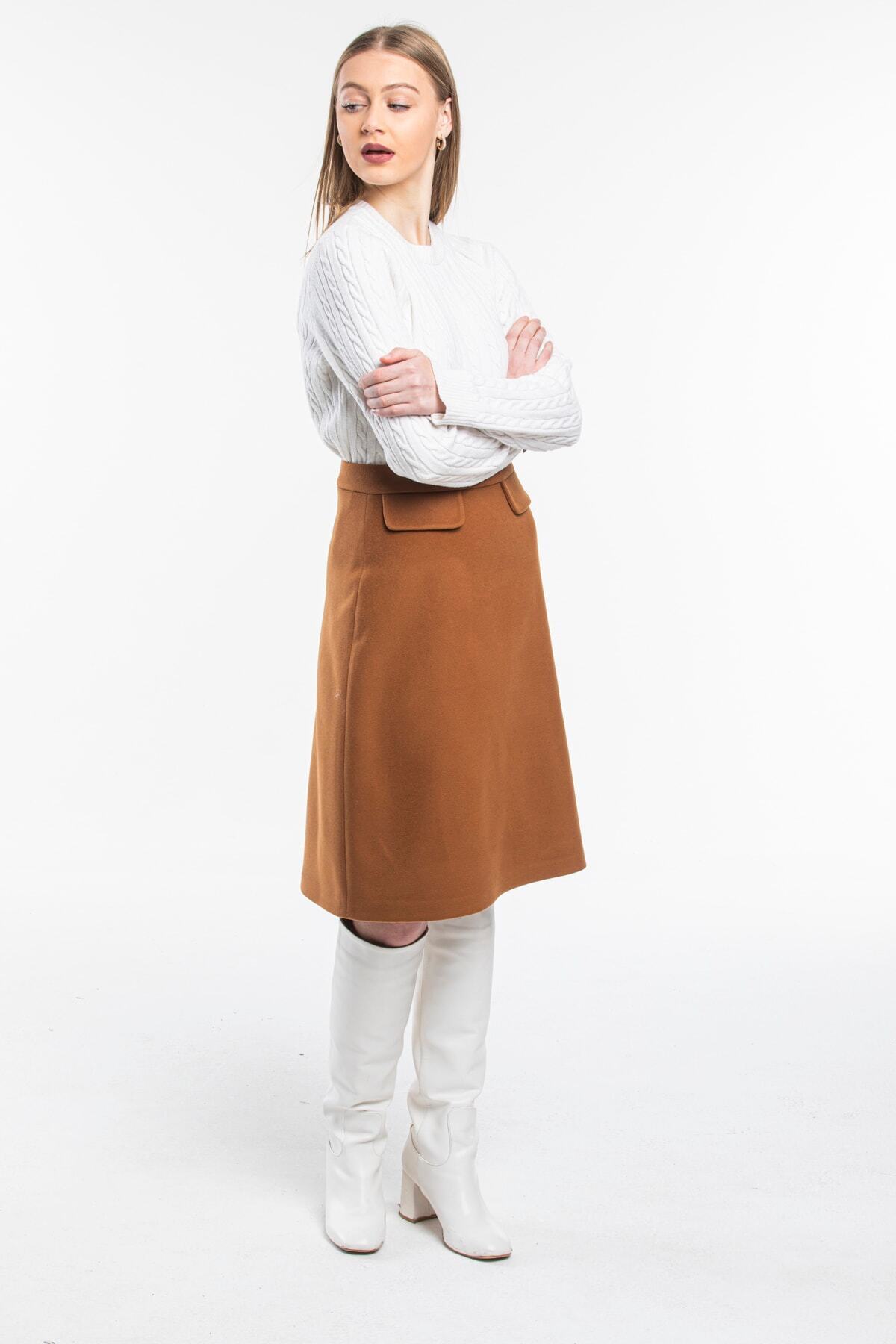 Annika Women's Skirt - Cognac - product image 2