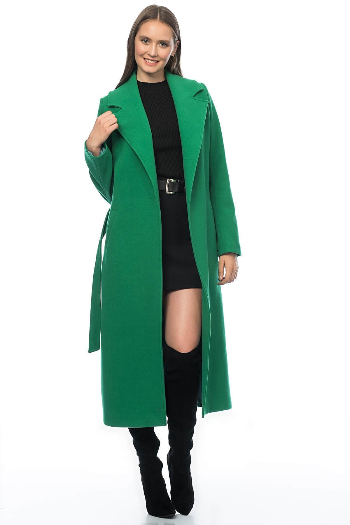 Celia Women's Lined Coat - Grass Green - product image 1