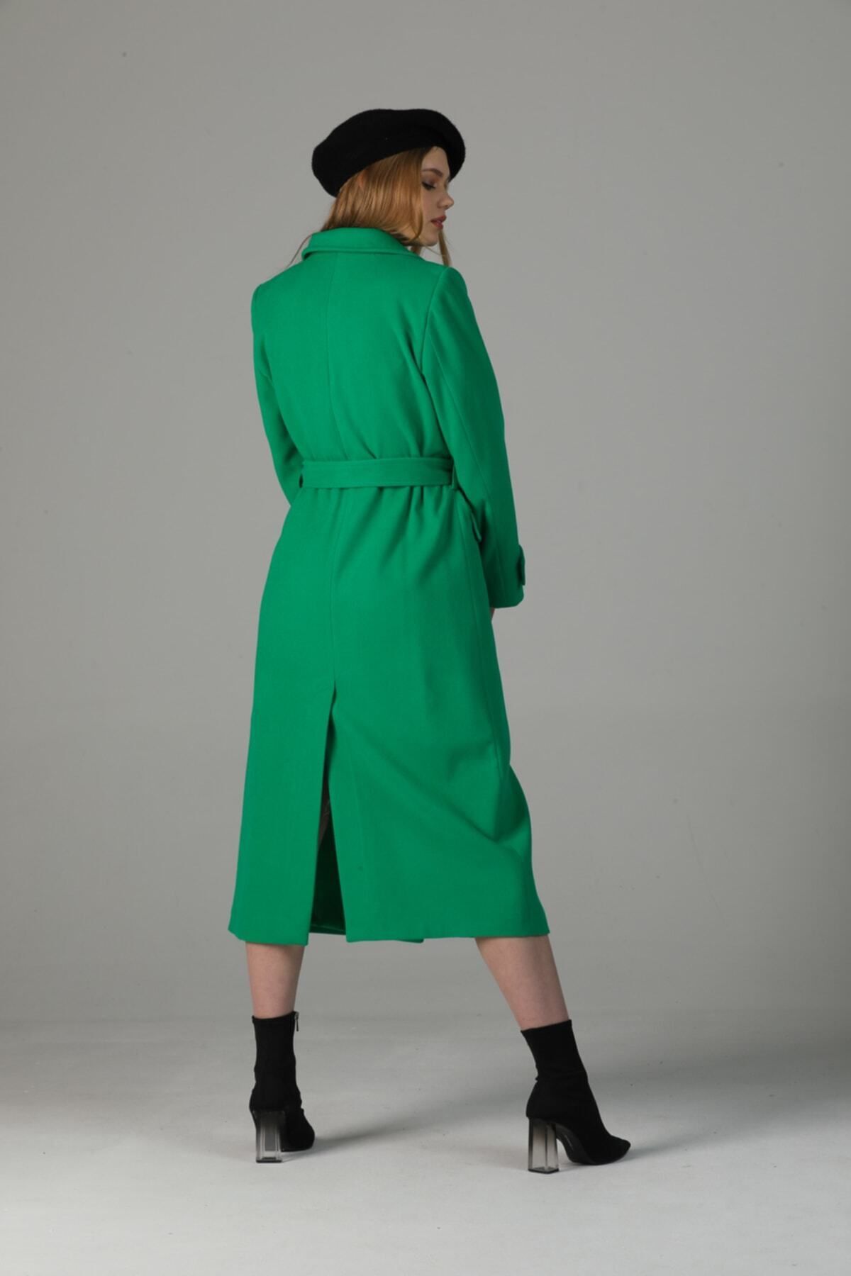 Belinda Women's Button Front Lined Coat - Grass Green - product image 2