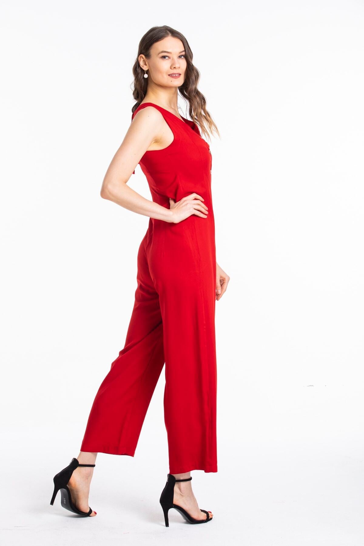 Estelle Women's Jumpsuit - Red - product image 3