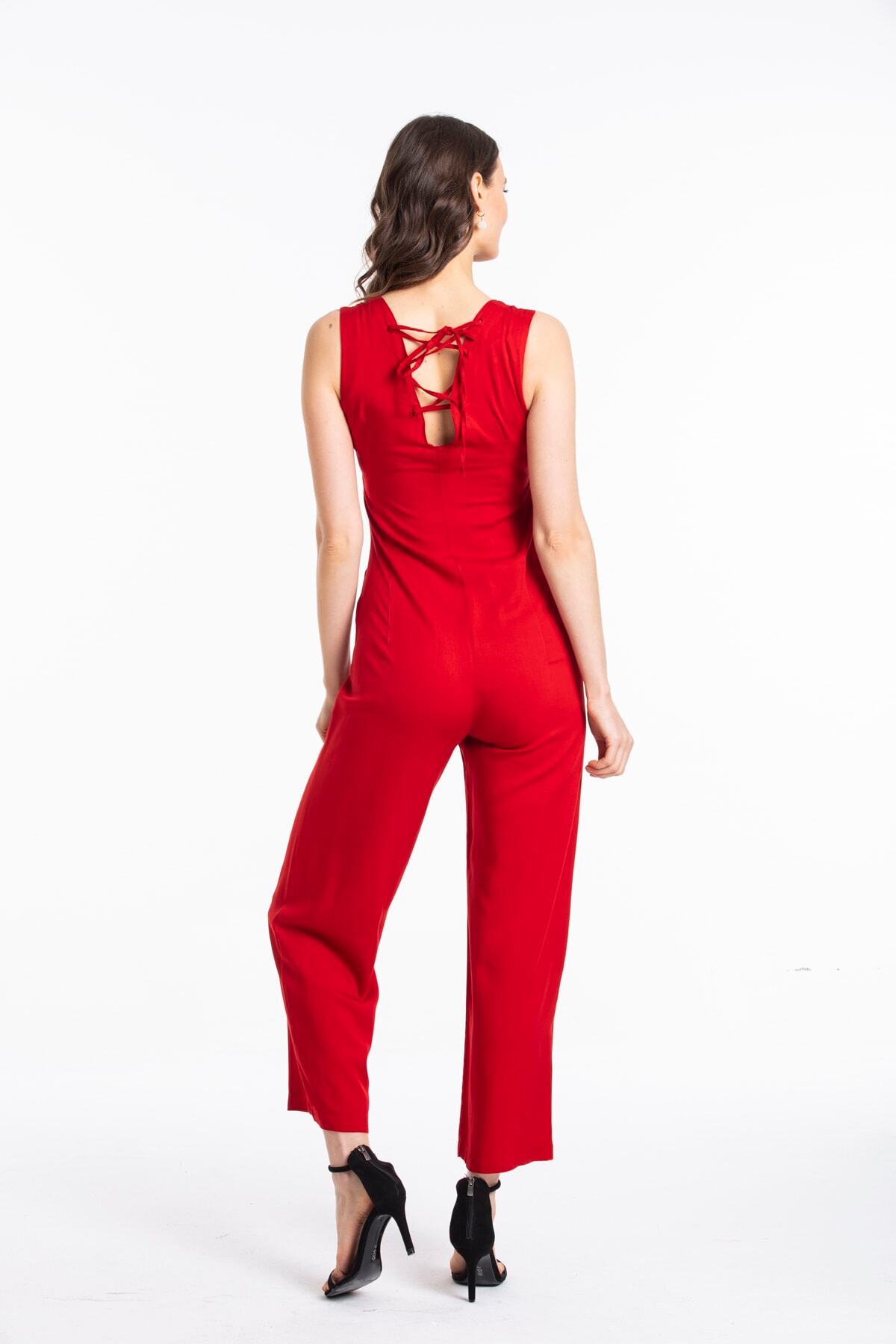 Estelle Women's Jumpsuit - Red - product image 4