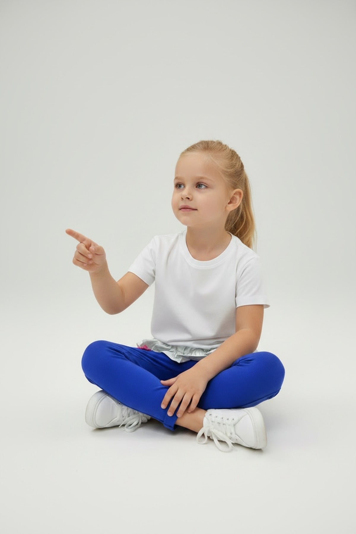 Alaina Girls' Leggings - Royal Blue - product image 3