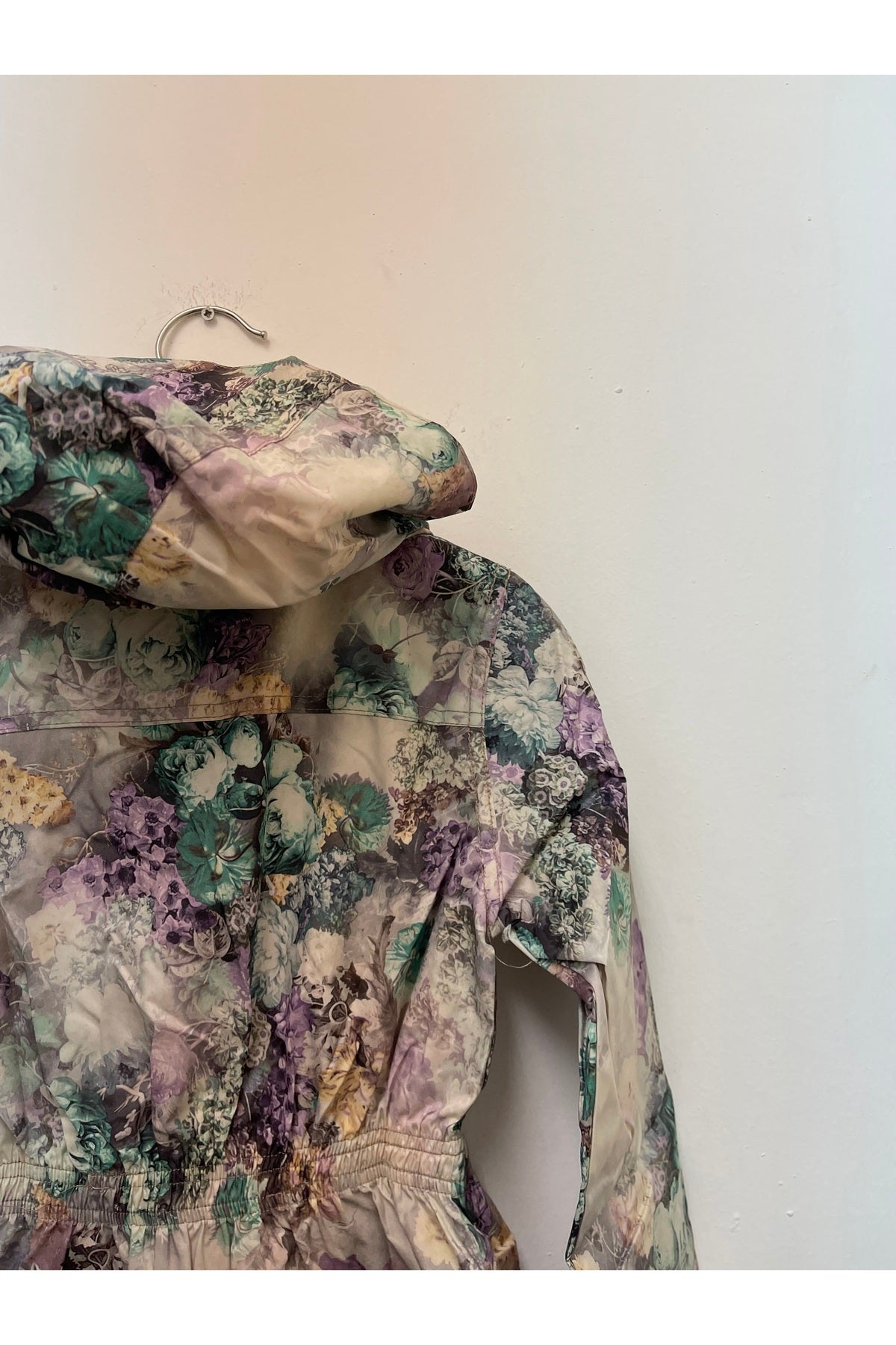 Aria Girls' Floral Rain Jacket - Green Floral - product image 4