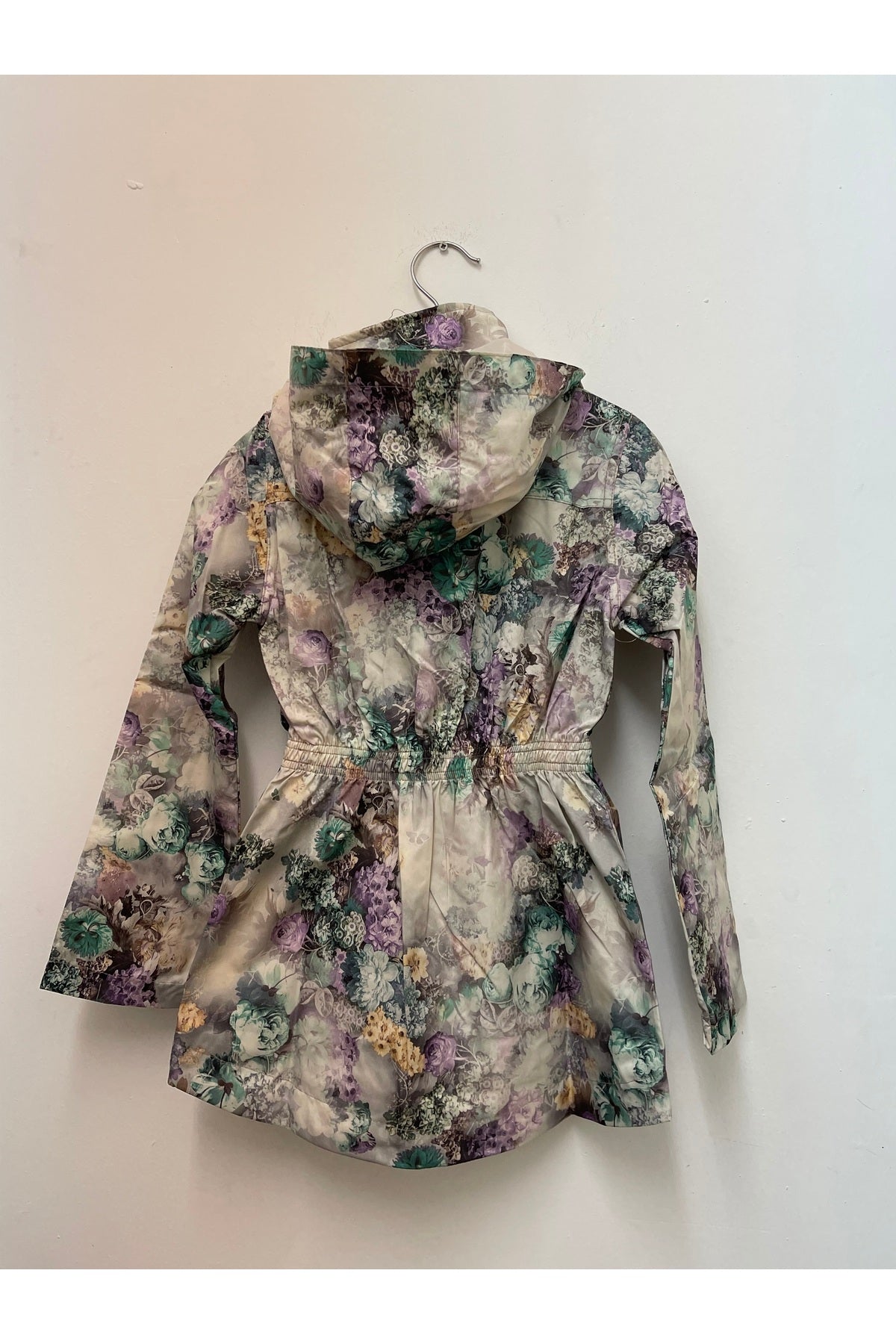 Aria Girls' Floral Rain Jacket - Green Floral - product image 5