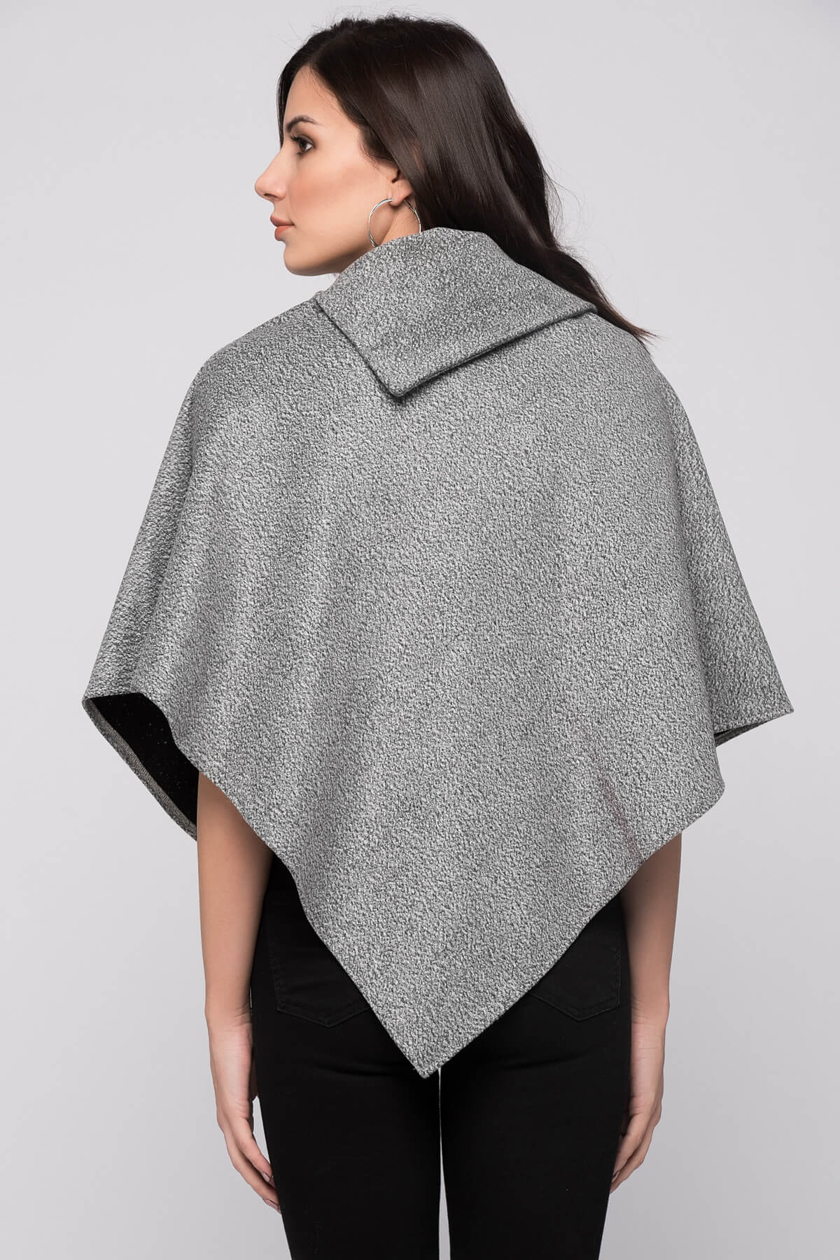 Farrah Women's Poncho - Snow-Flecked Gray - product image 2