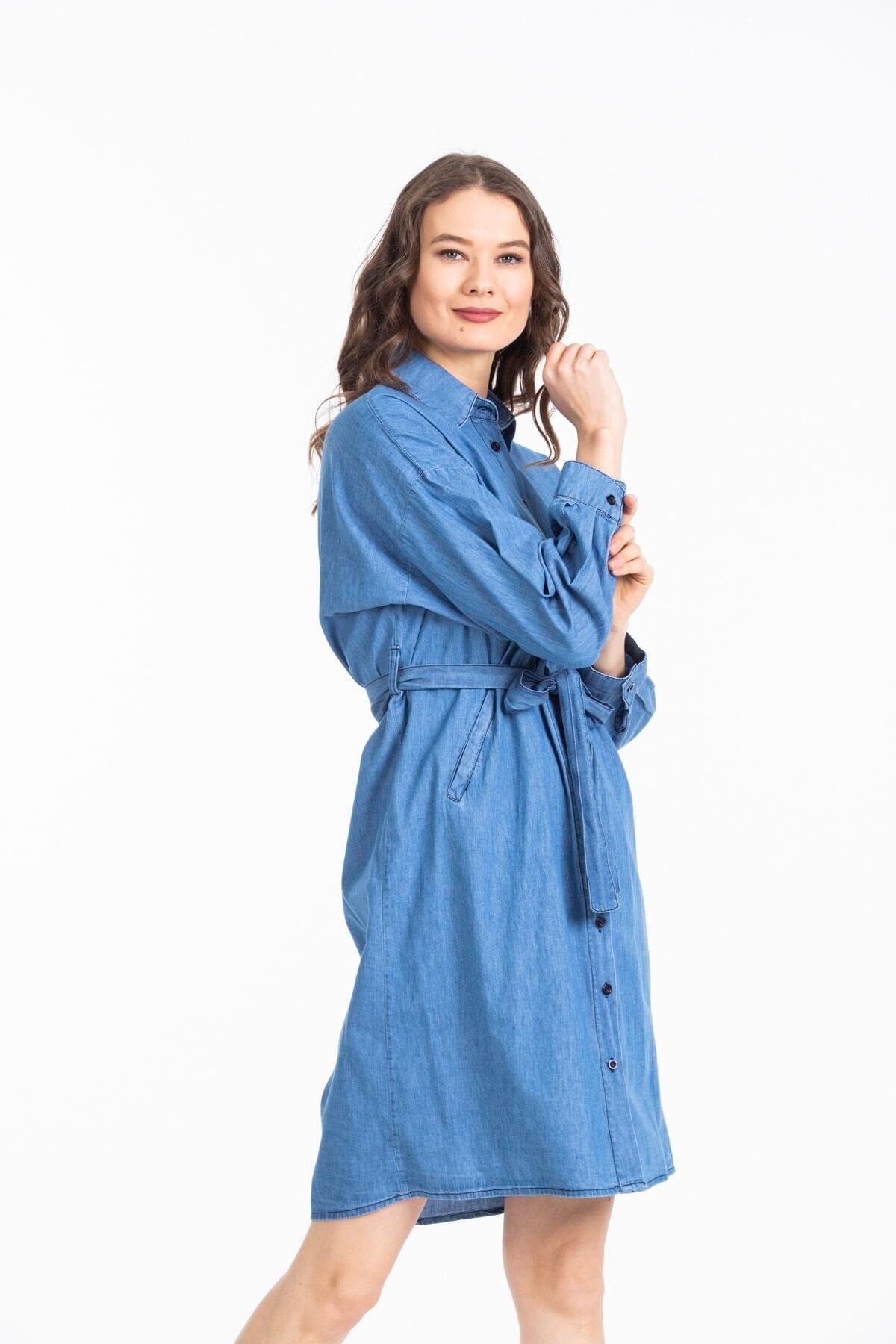 Ember Women's Denim Dress - Navy - product image 2