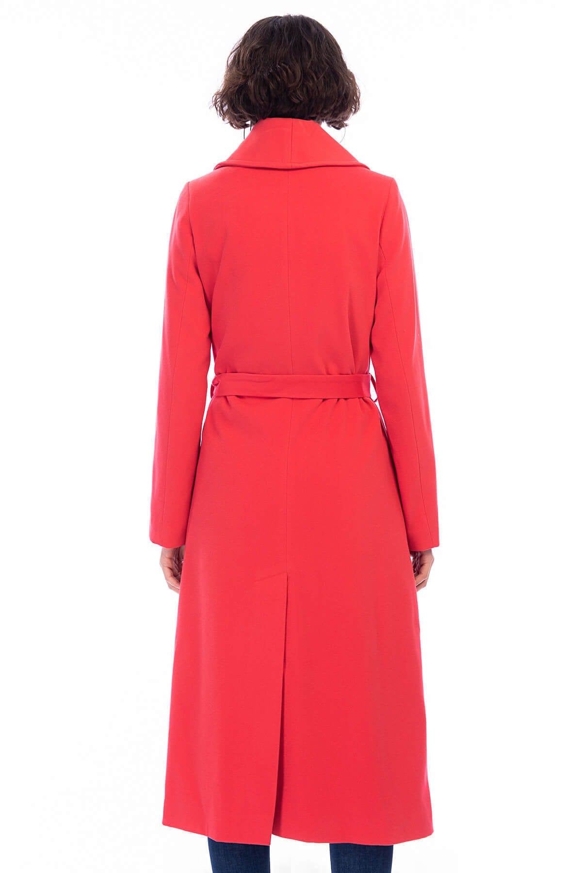 Faye Women's Coat - Coral Red - product image 2