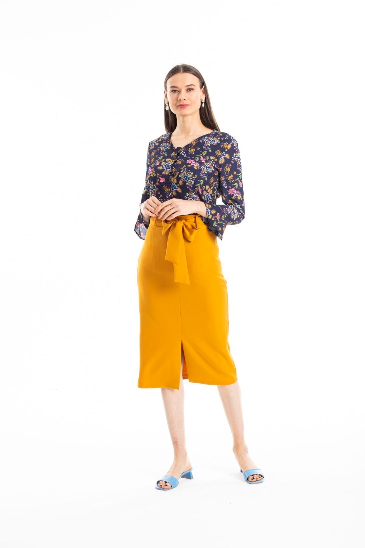 Elodie Women's Skirt - Mustard - product image 2