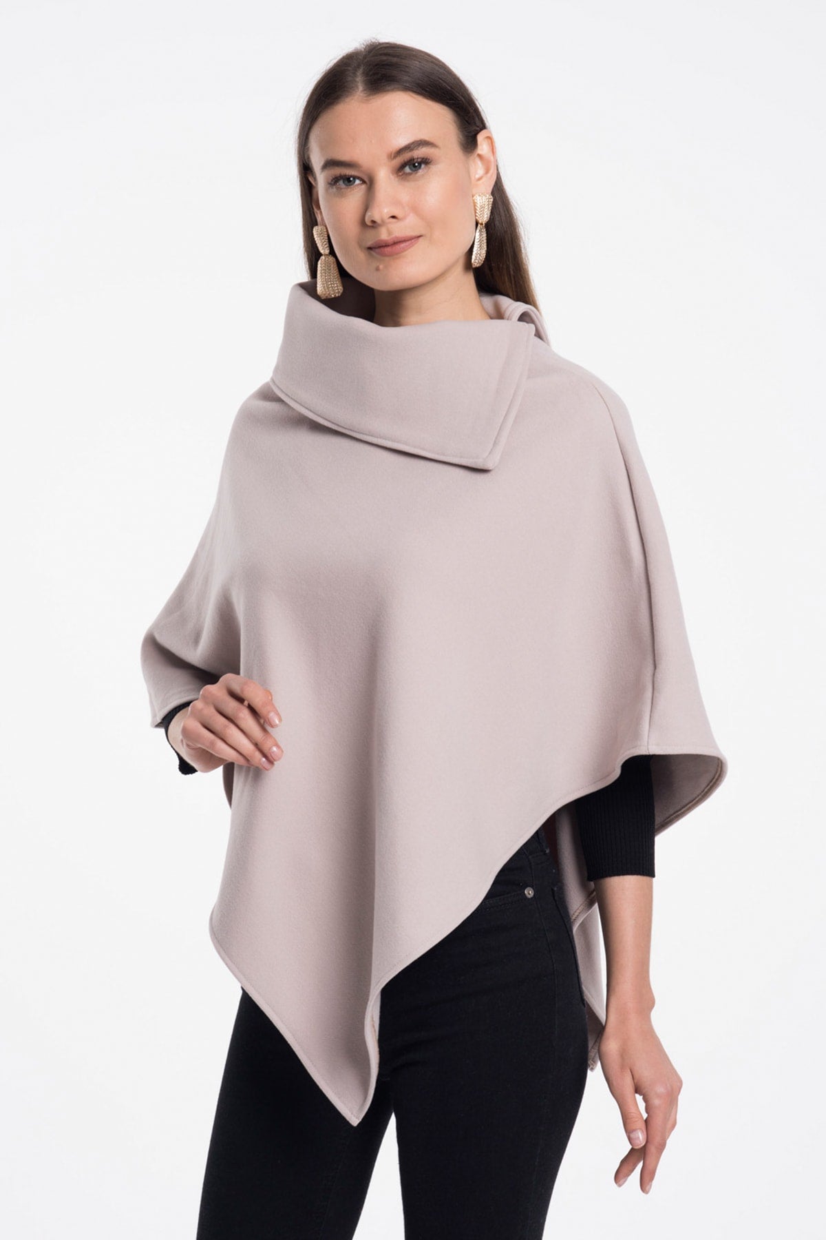 Farrah Women's Poncho - Dark Beige - product image 2