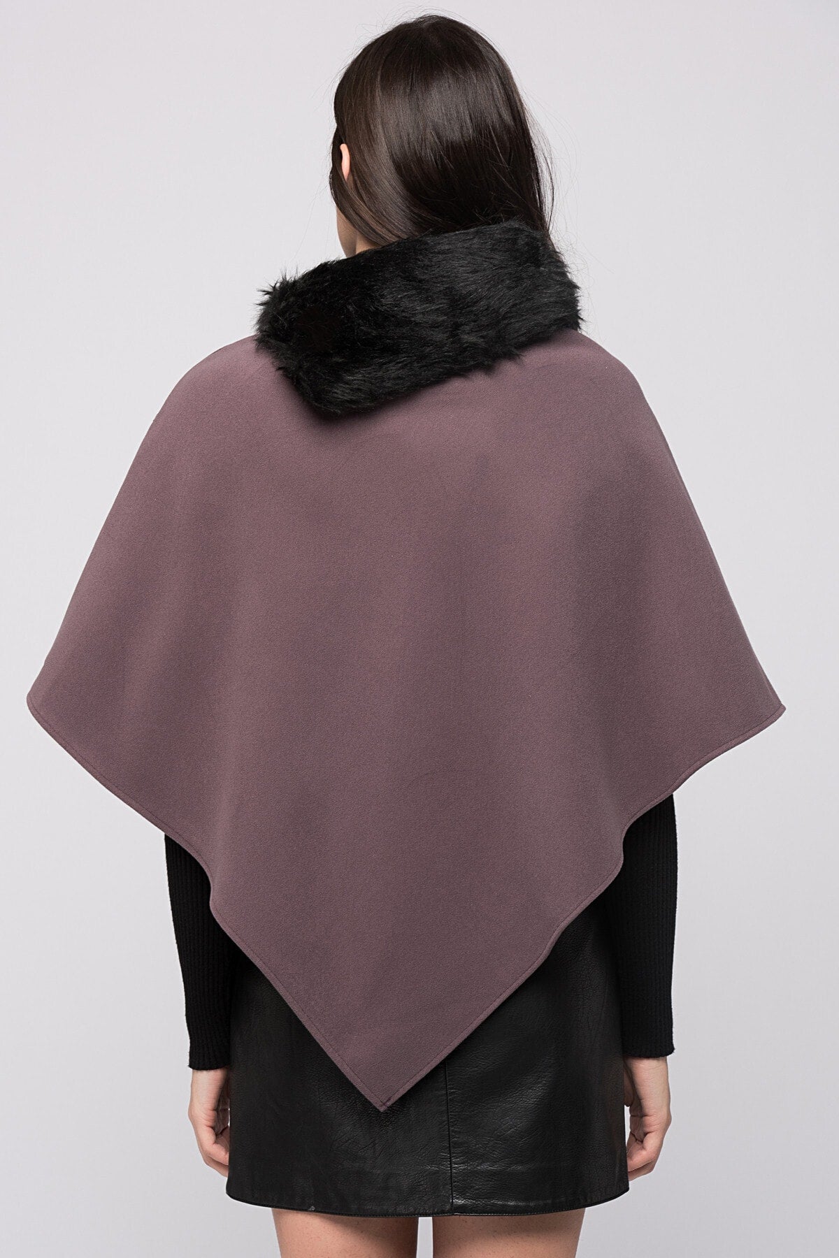 Ana Women's Poncho - Light Plum - product image 2