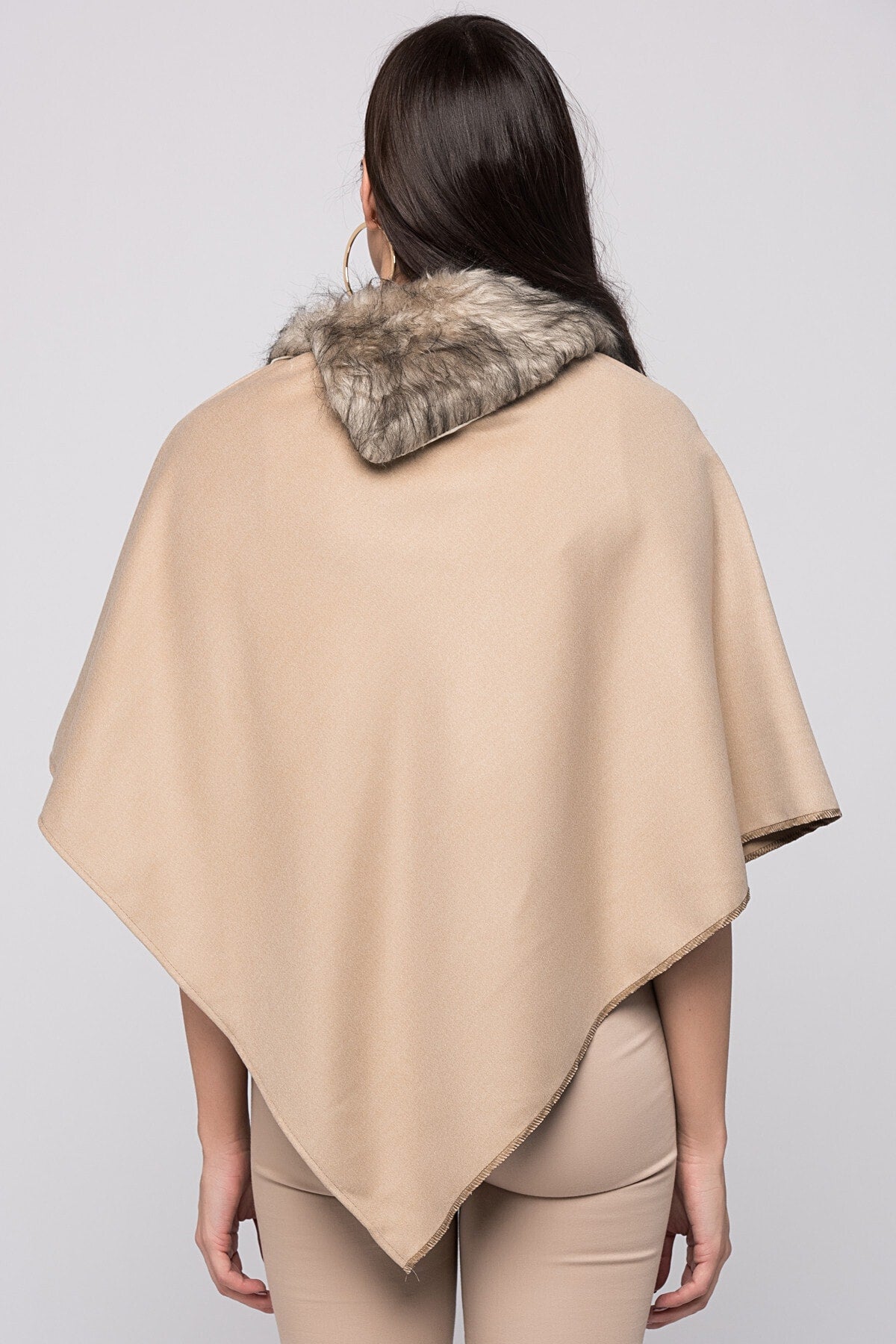 Ana Women's Poncho - Camel - product image 2