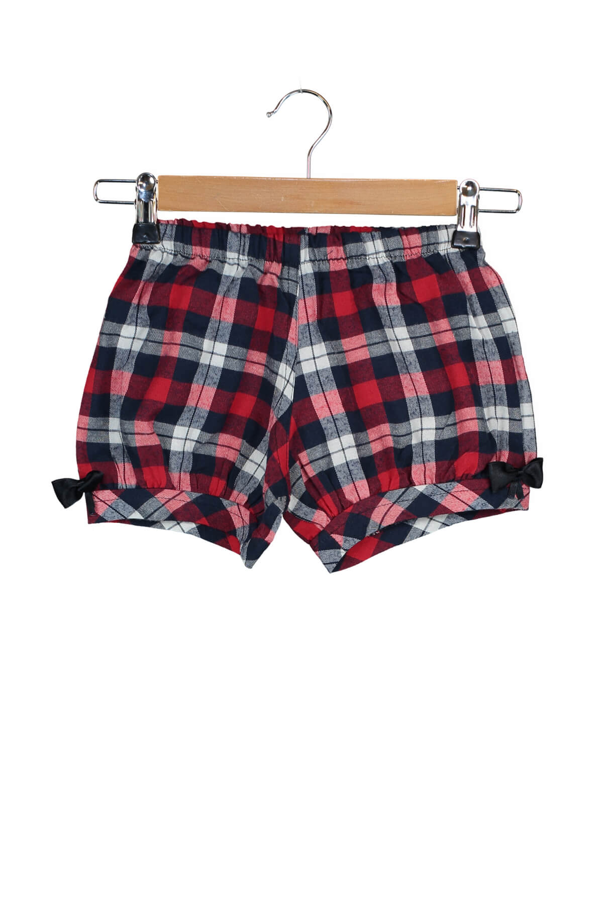 Alyssa Girls' Shorts - Navy Plaid - product image 2