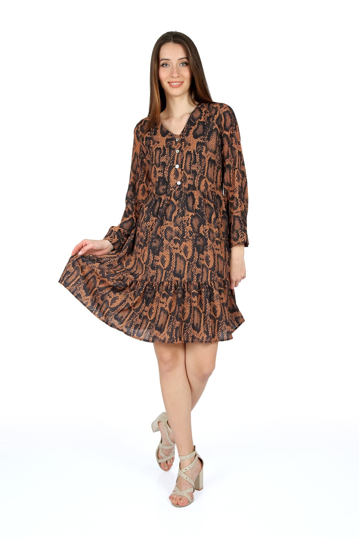 Greta Women's Leopard Print Dress - Multicolor Leopard - product image 2