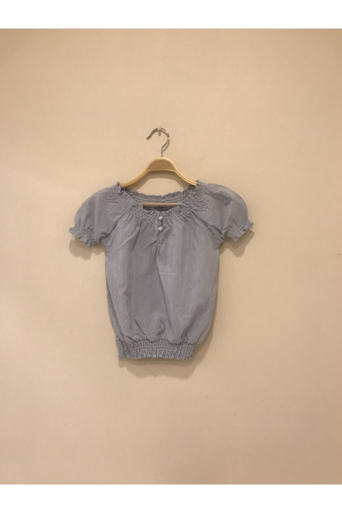 Kelsey Girls' Striped Blouse - Blue Stripe - product image 3