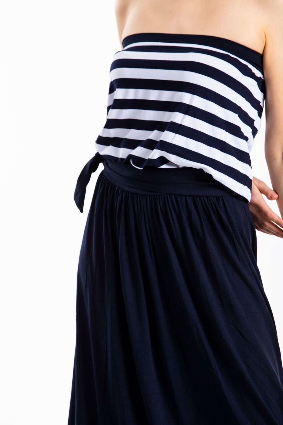 Elspeth Women's Striped Dress - Navy Stripe - product image 3