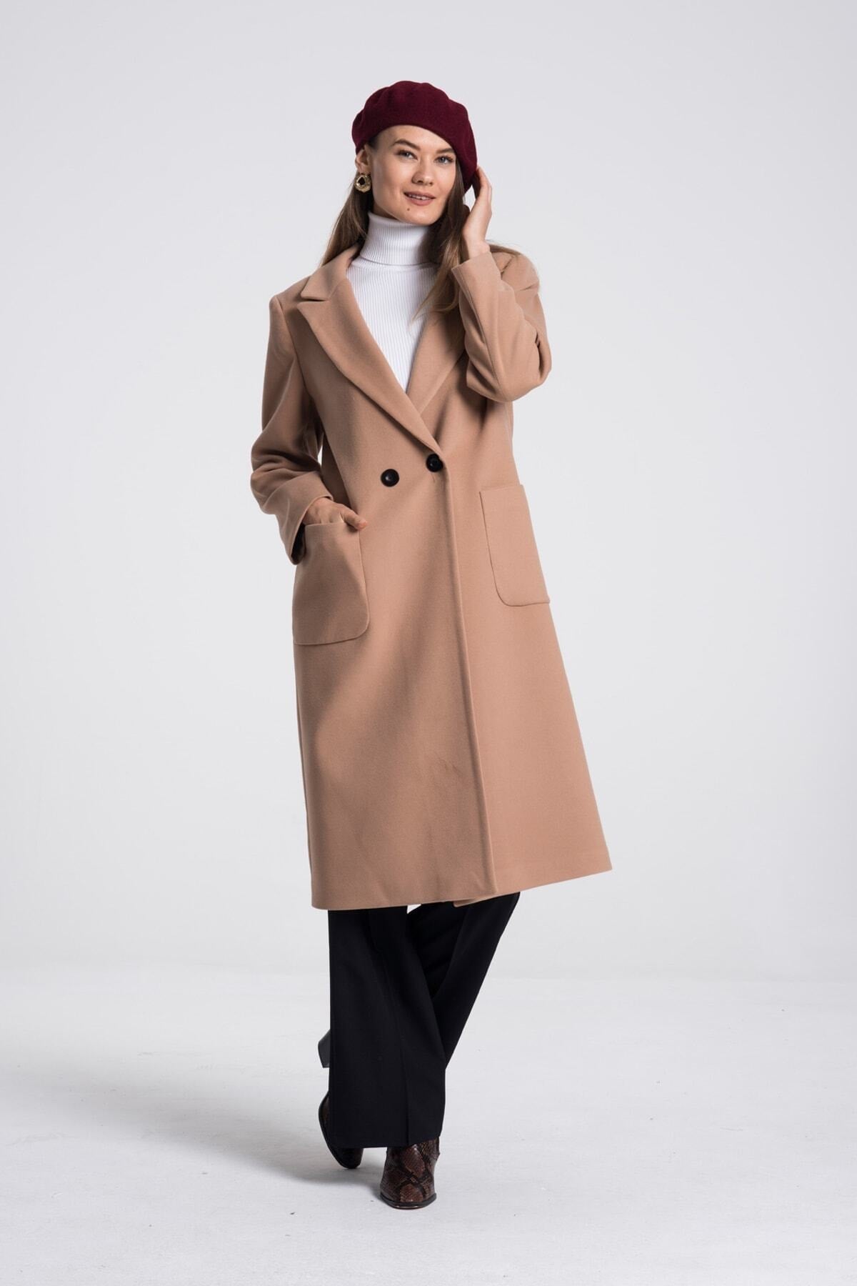 Annalise Women's Button Front Coat - Camel - product image 3