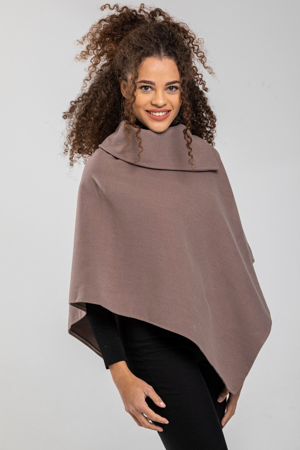 Dina Women's Poncho - Taupe New - product image 4