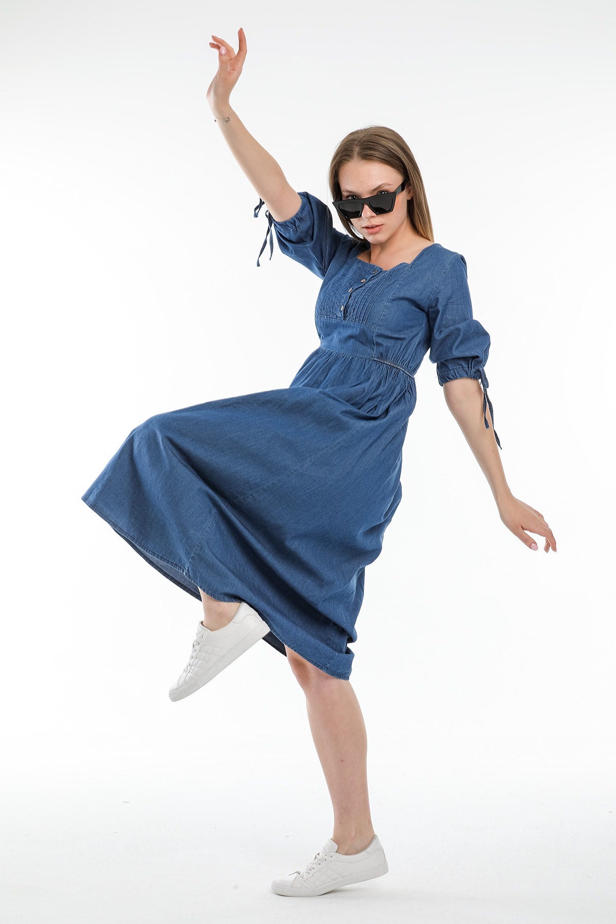 Darla Women's Denim Dress - Navy - product image 4