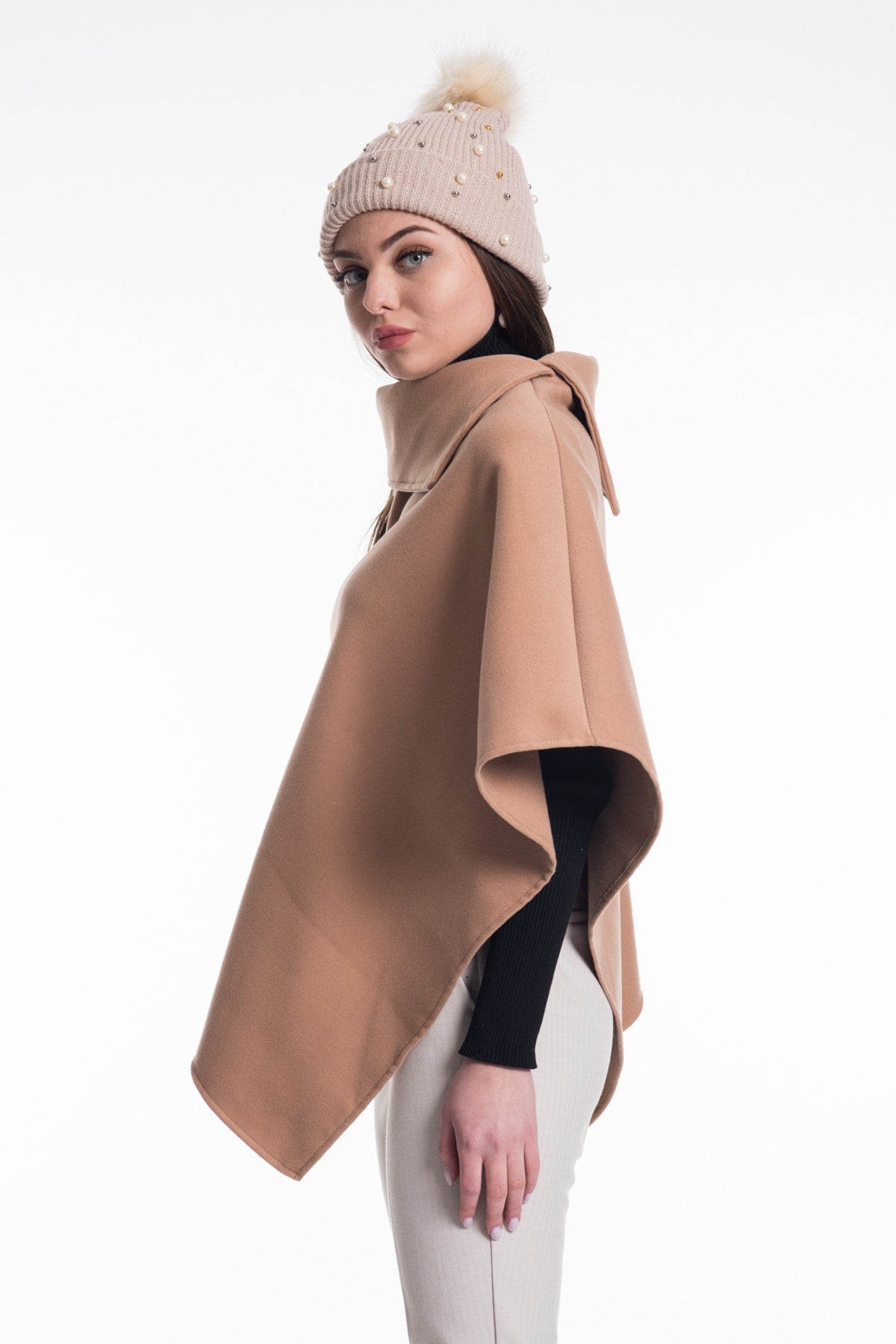 Farrah Women's Poncho - Camel New - product image 4