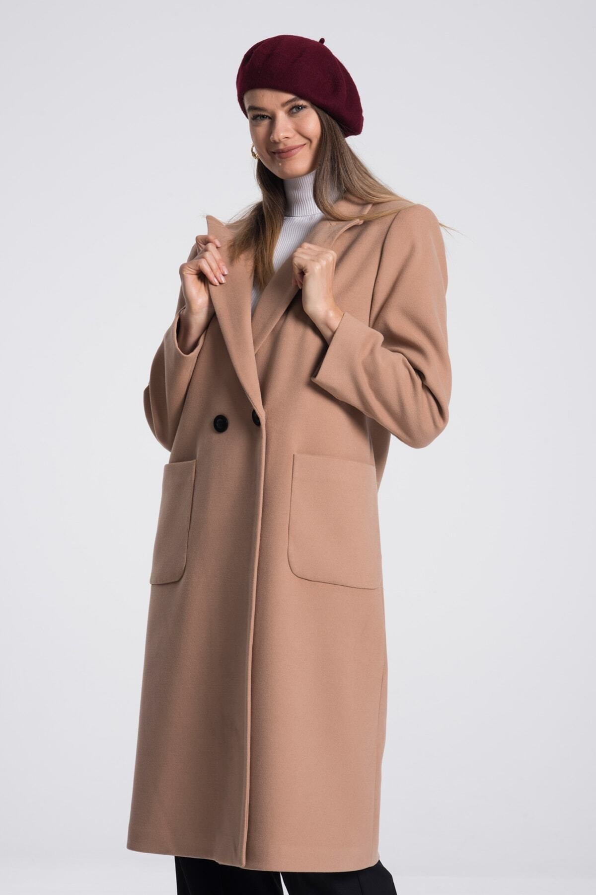 Annalise Women's Button Front Coat - Camel - product image 4