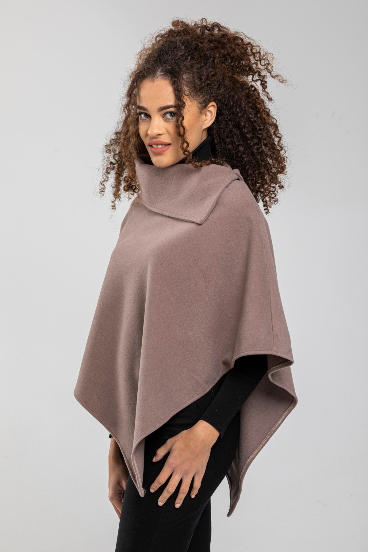 Dina Women's Poncho - Taupe New - product image 5