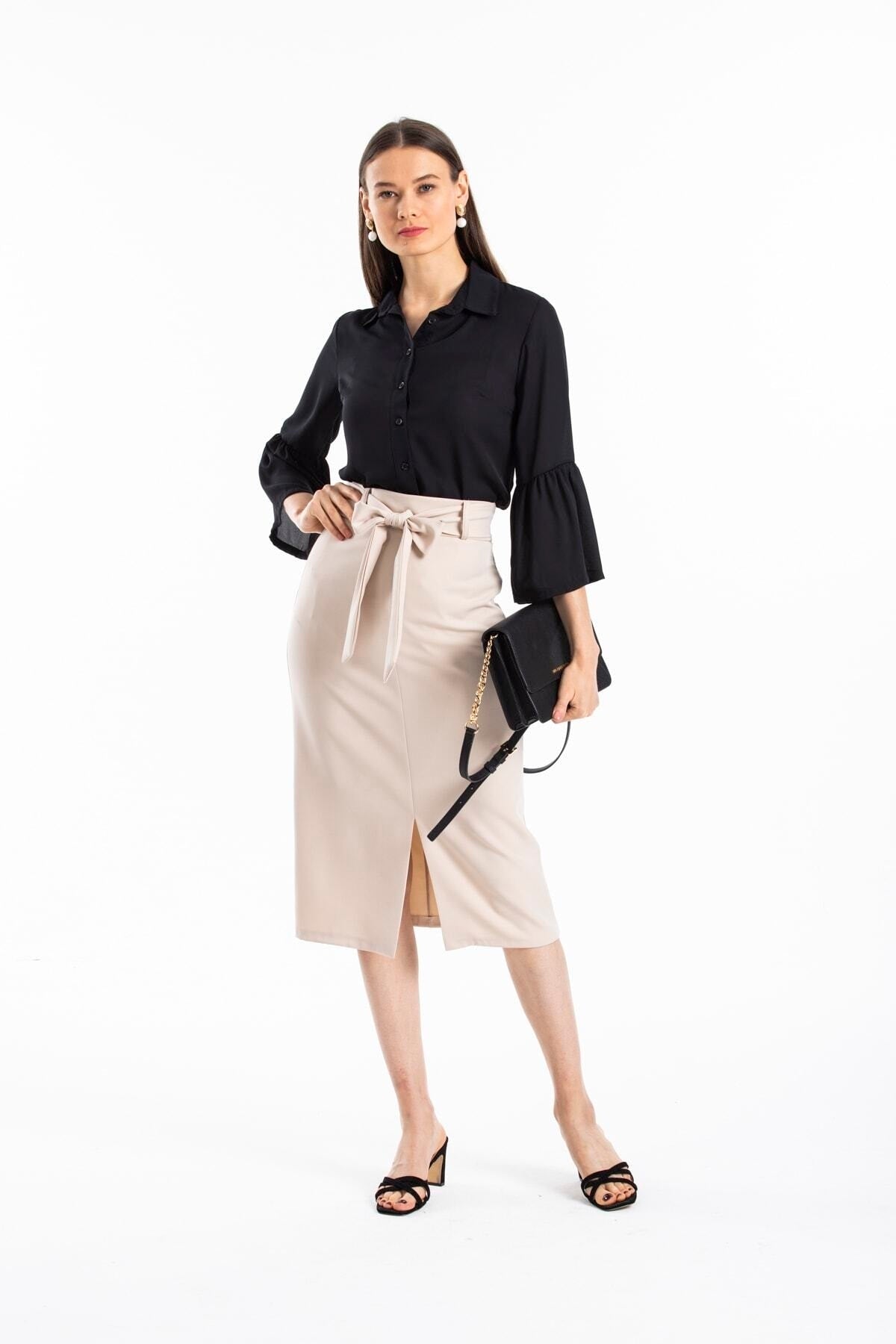 Elodie Women's Skirt - Beige - product image 5