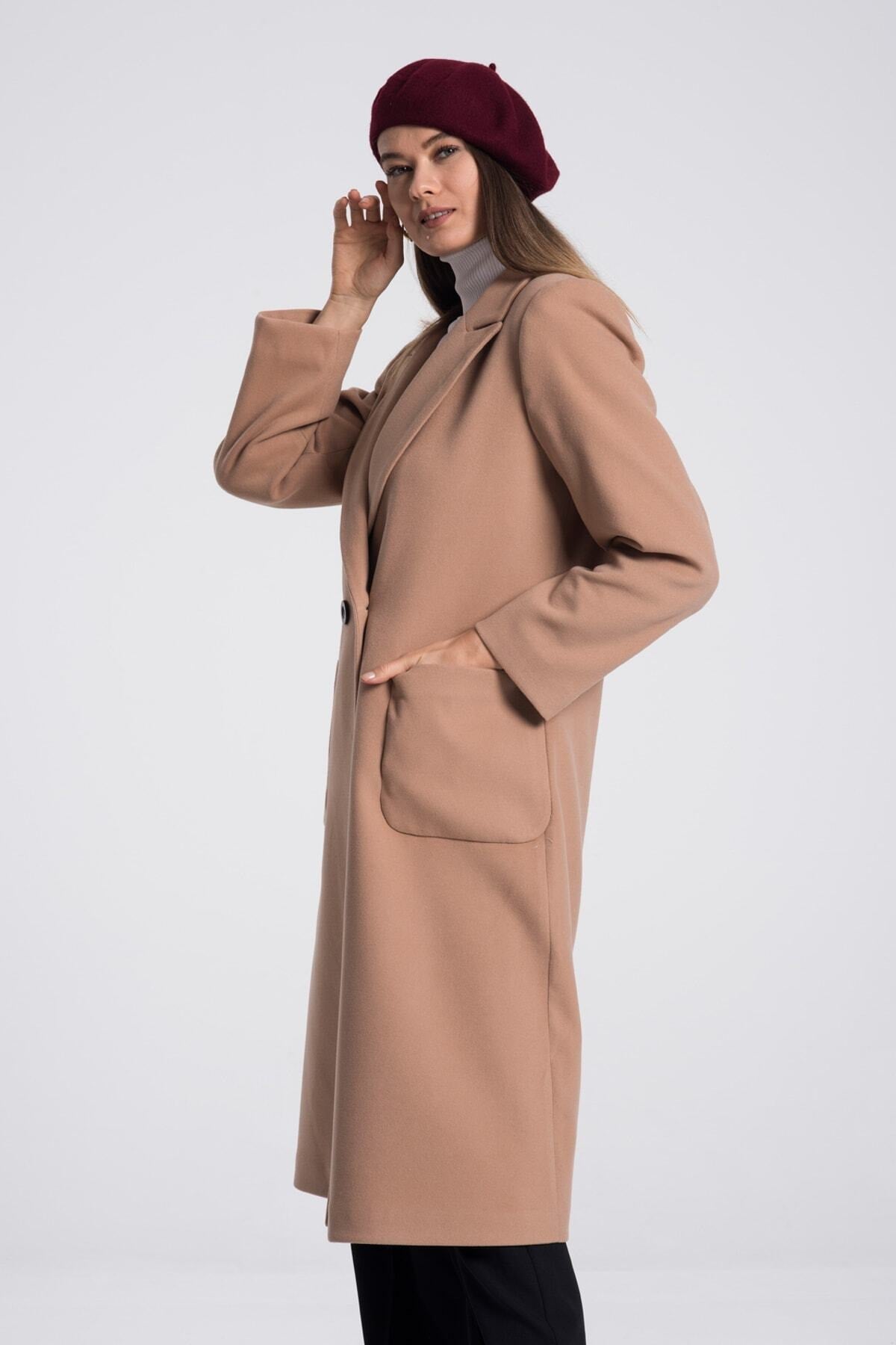 Annalise Women's Button Front Coat - Camel - product image 5