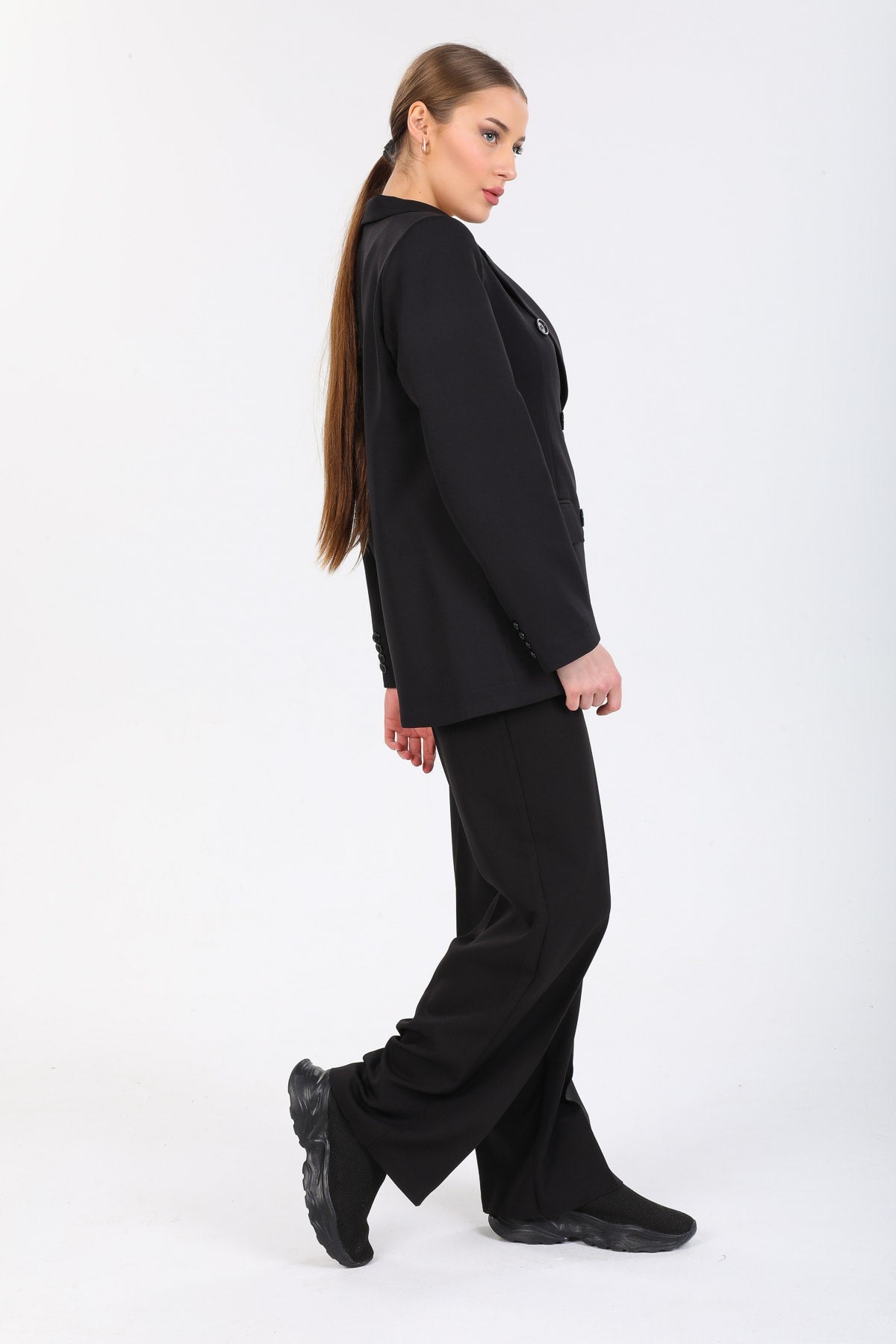 Cadence Women's Double-Breasted Jacket - Black - product image 6