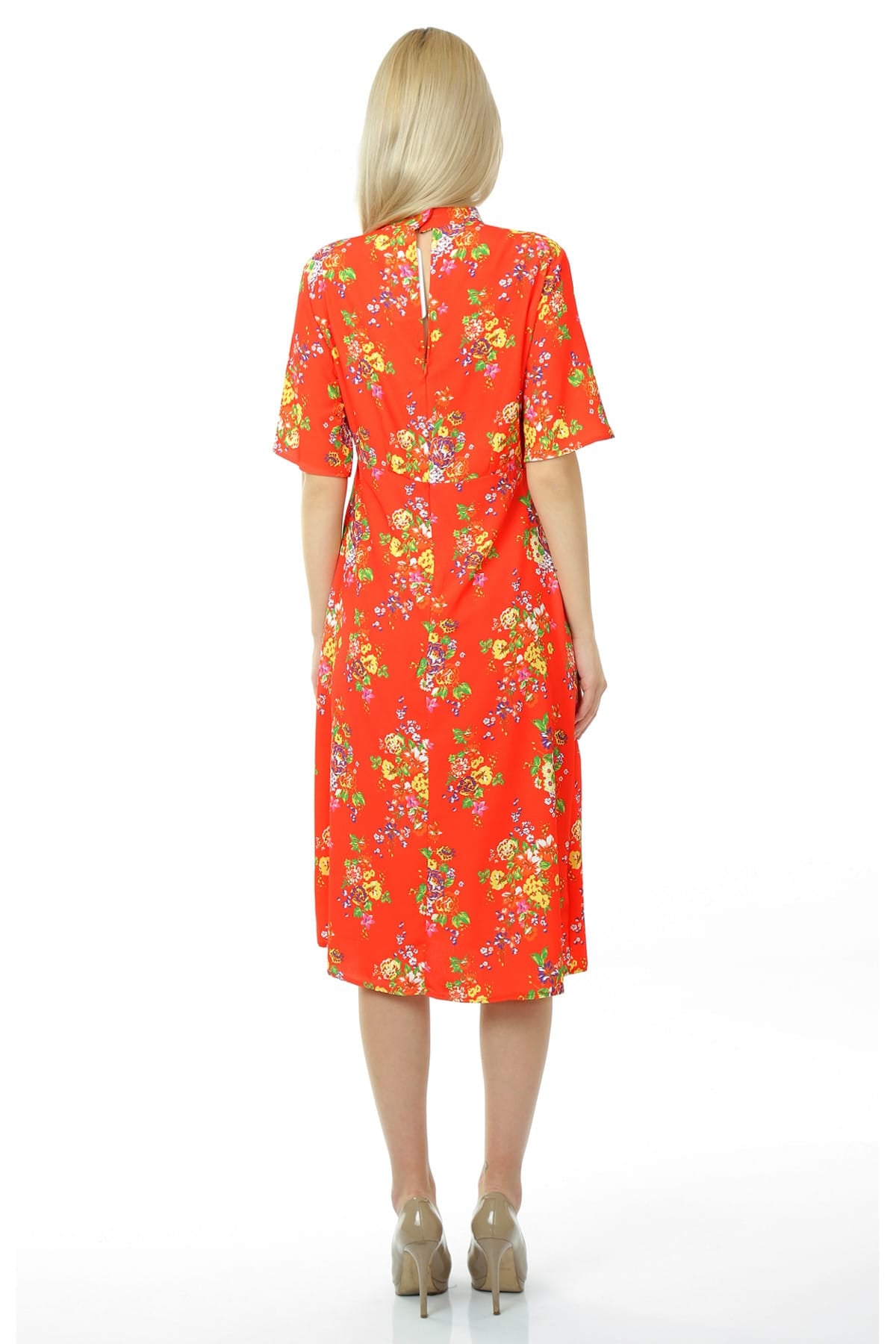 Guinevere Women's Dress - Coral Red - product image 3