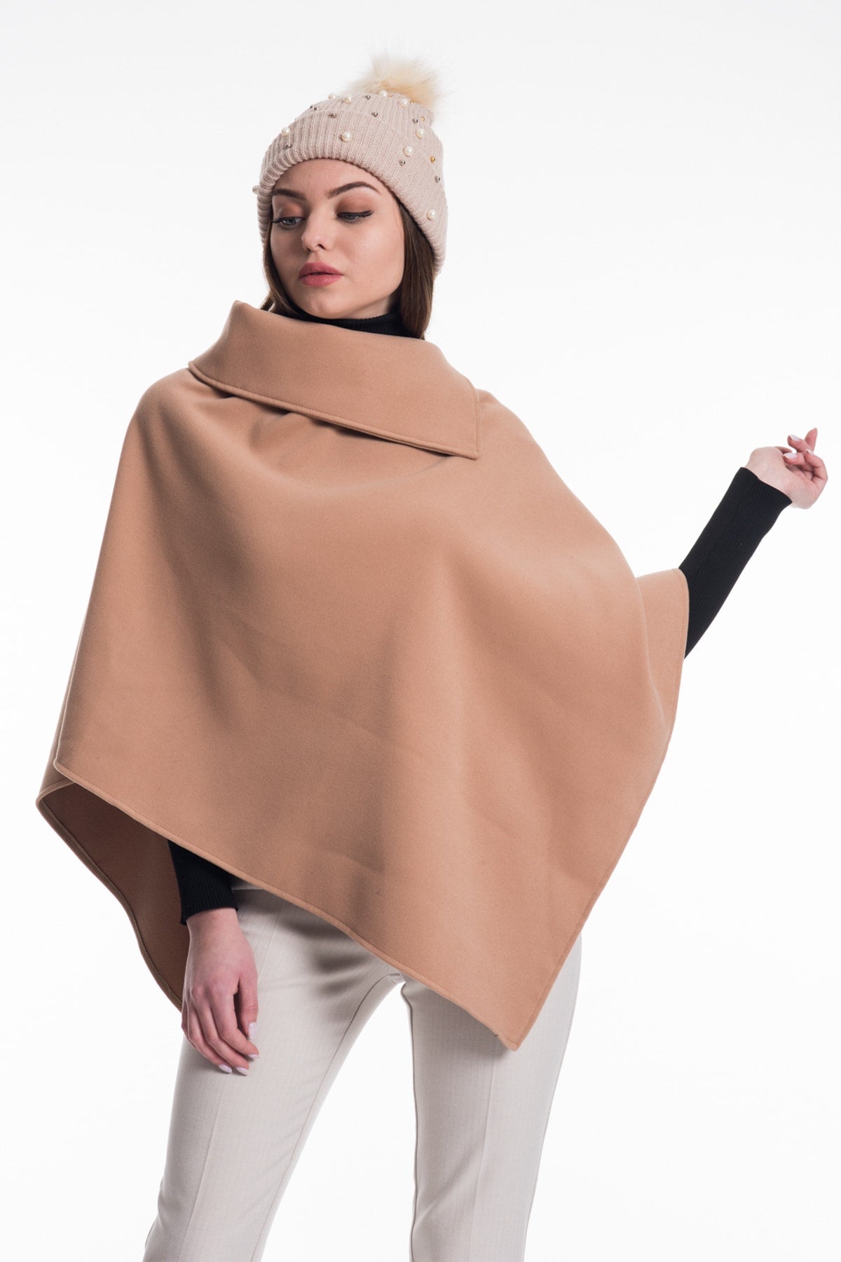 Farrah Women's Poncho - Camel New - product image 6