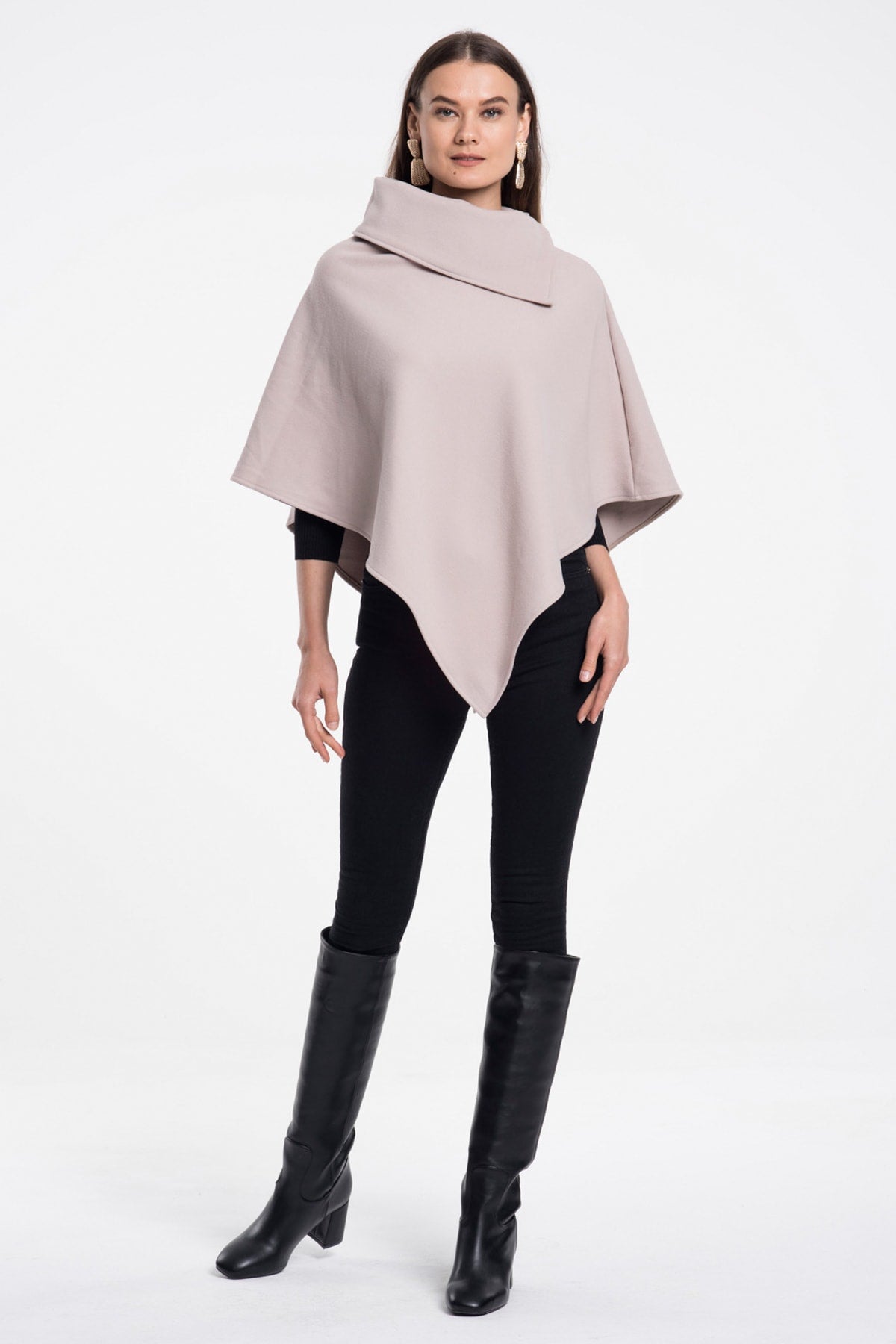 Farrah Women's Poncho - Dark Beige - product image 6