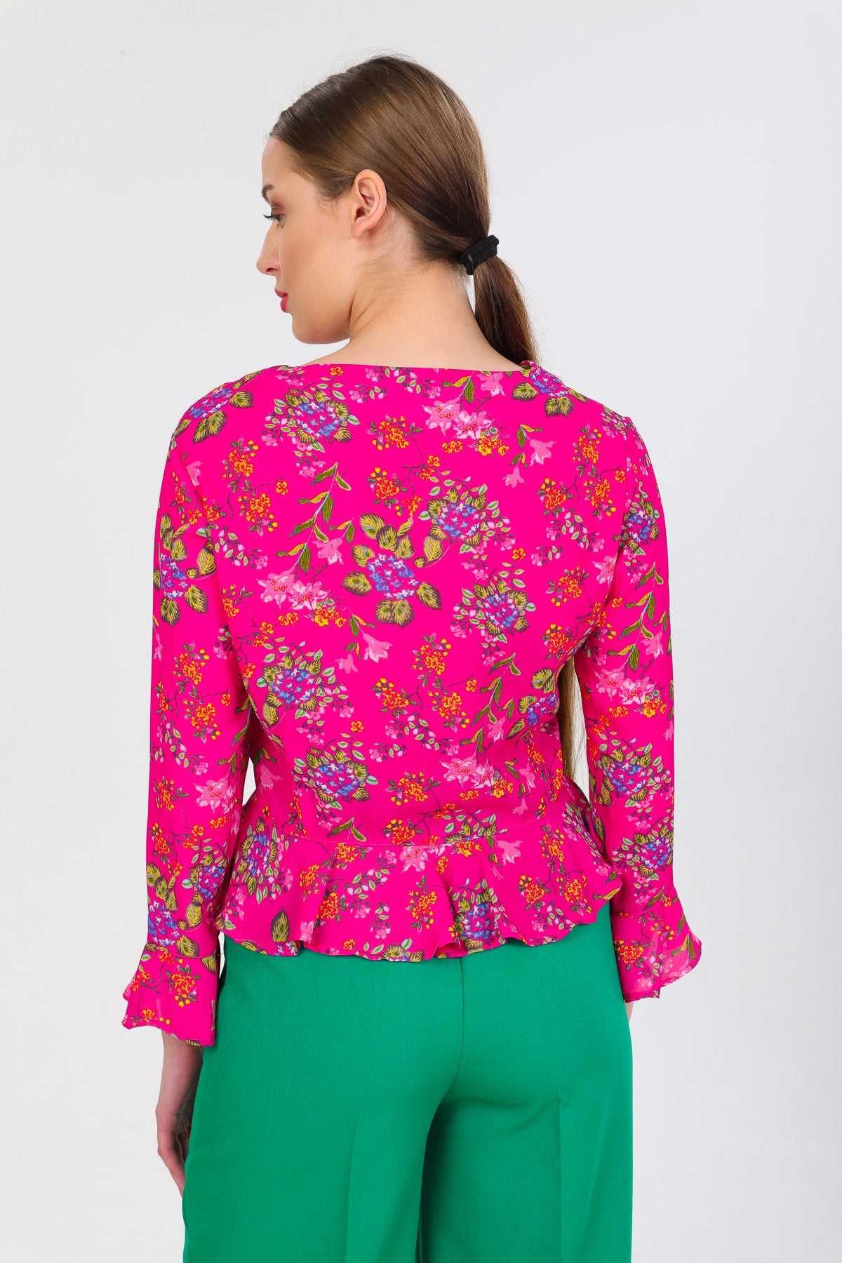 Billie Women's Floral Shirt - Fuchsia Floral - product image 7