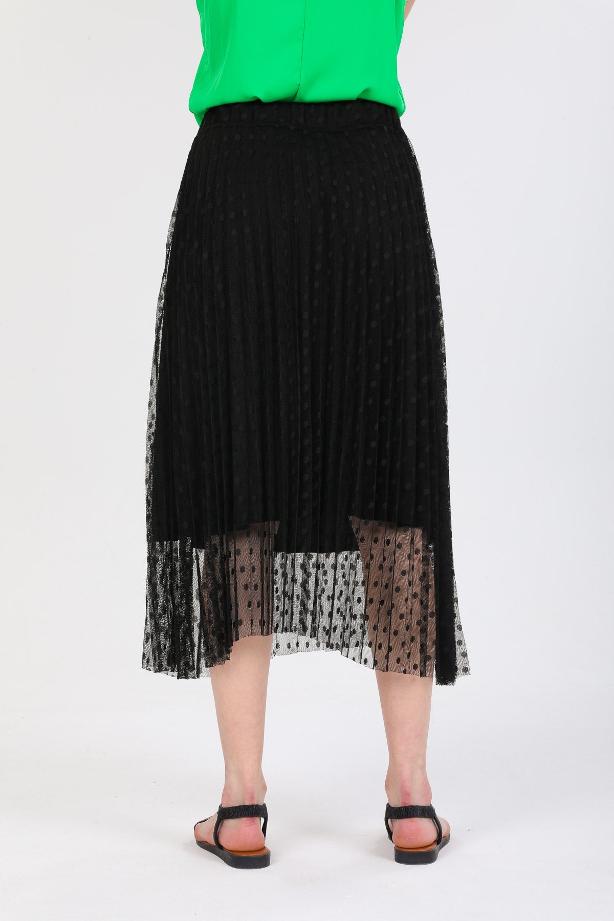 Blythe Women's Polka Dot Lace Skirt - Black Polka Dot - product image 8