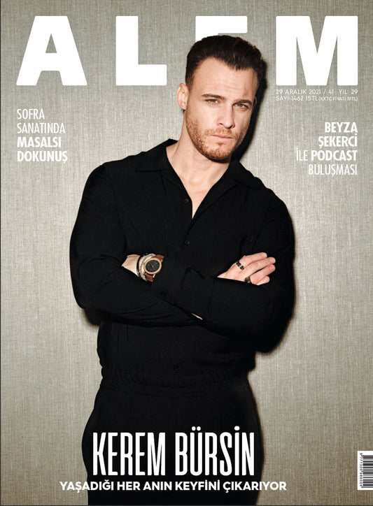 Alem 2021 Kerem Bursin Magazine Turkey - Brand New