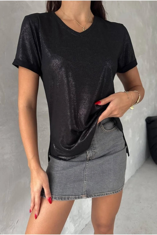 Βαμβακερό μπλουζάκι Tilda με πούλιες και φοινικέλαιο 