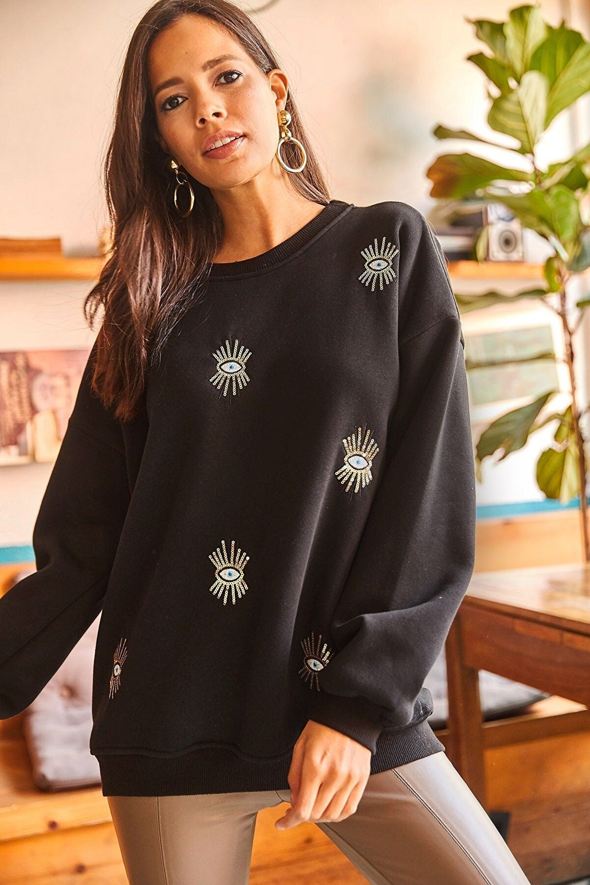 Nazar Boncuğu Sweatshirt