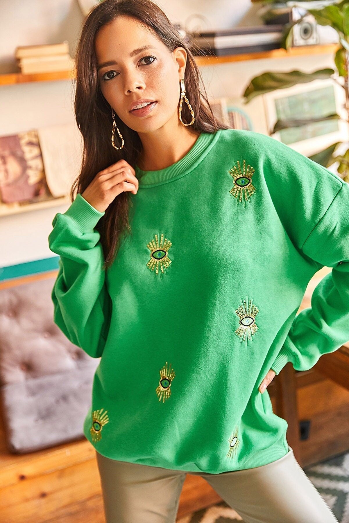 Nazar Boncuğu Sweatshirt