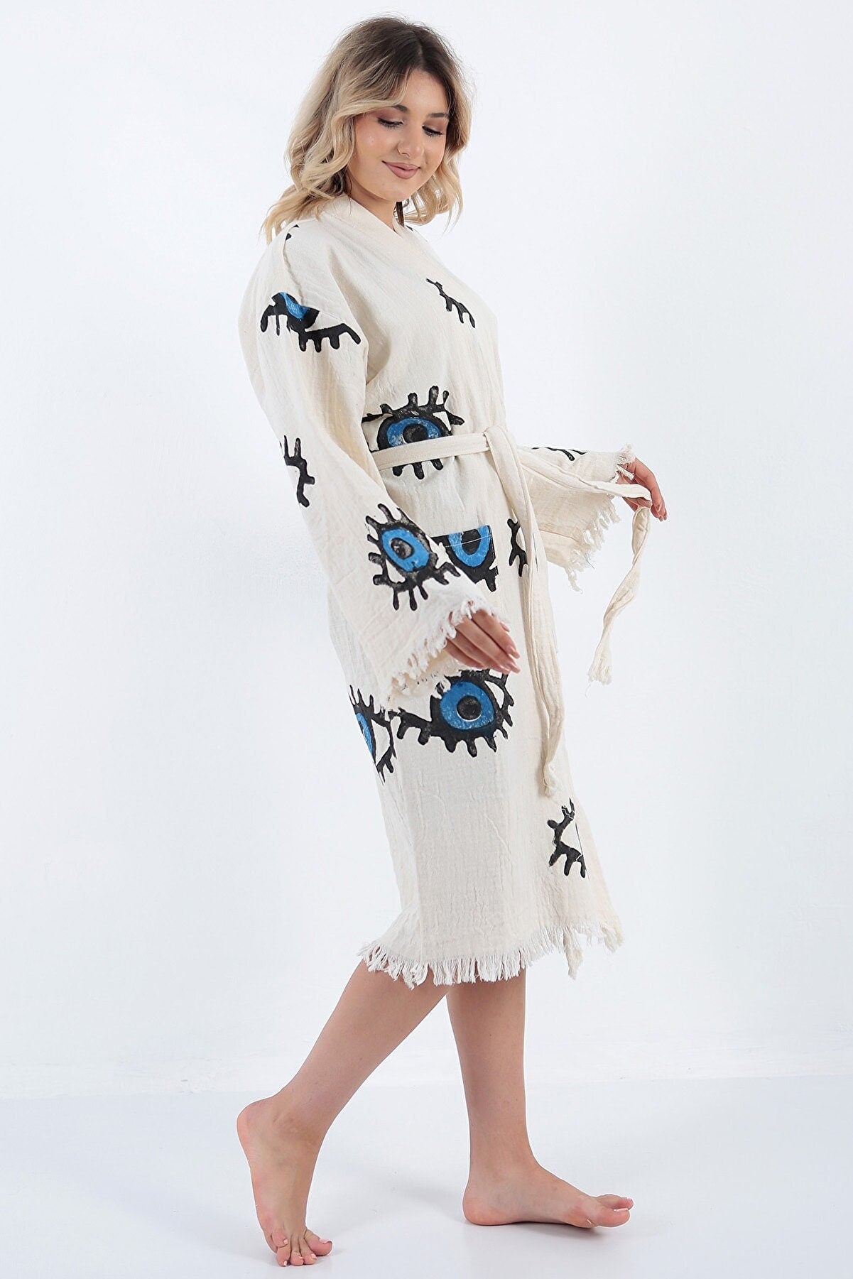 Ρόμπα με μάτι από οργανικό βαμβάκι από τουρκικό βαμβάκι