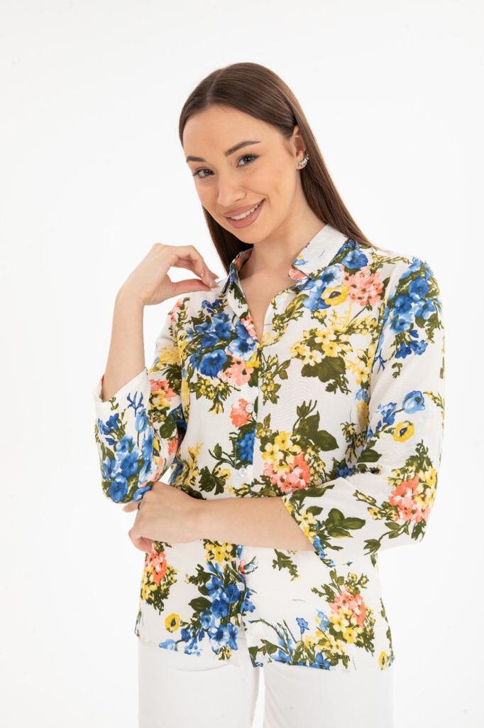 Sophia Casual Floral Button Down Shirt