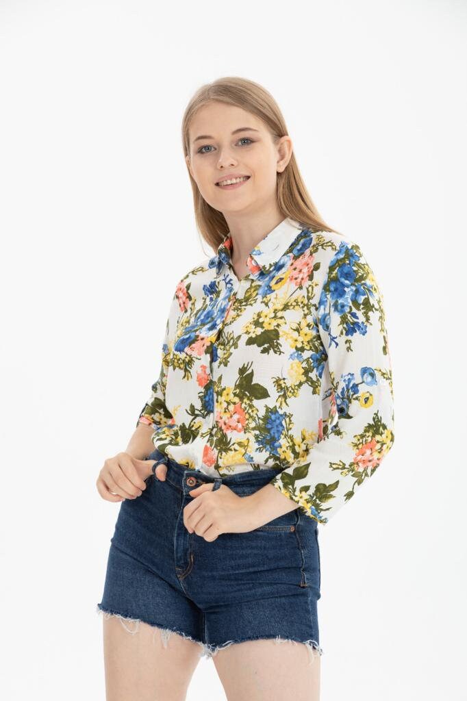 Sophia Casual Floral Button Down Shirt