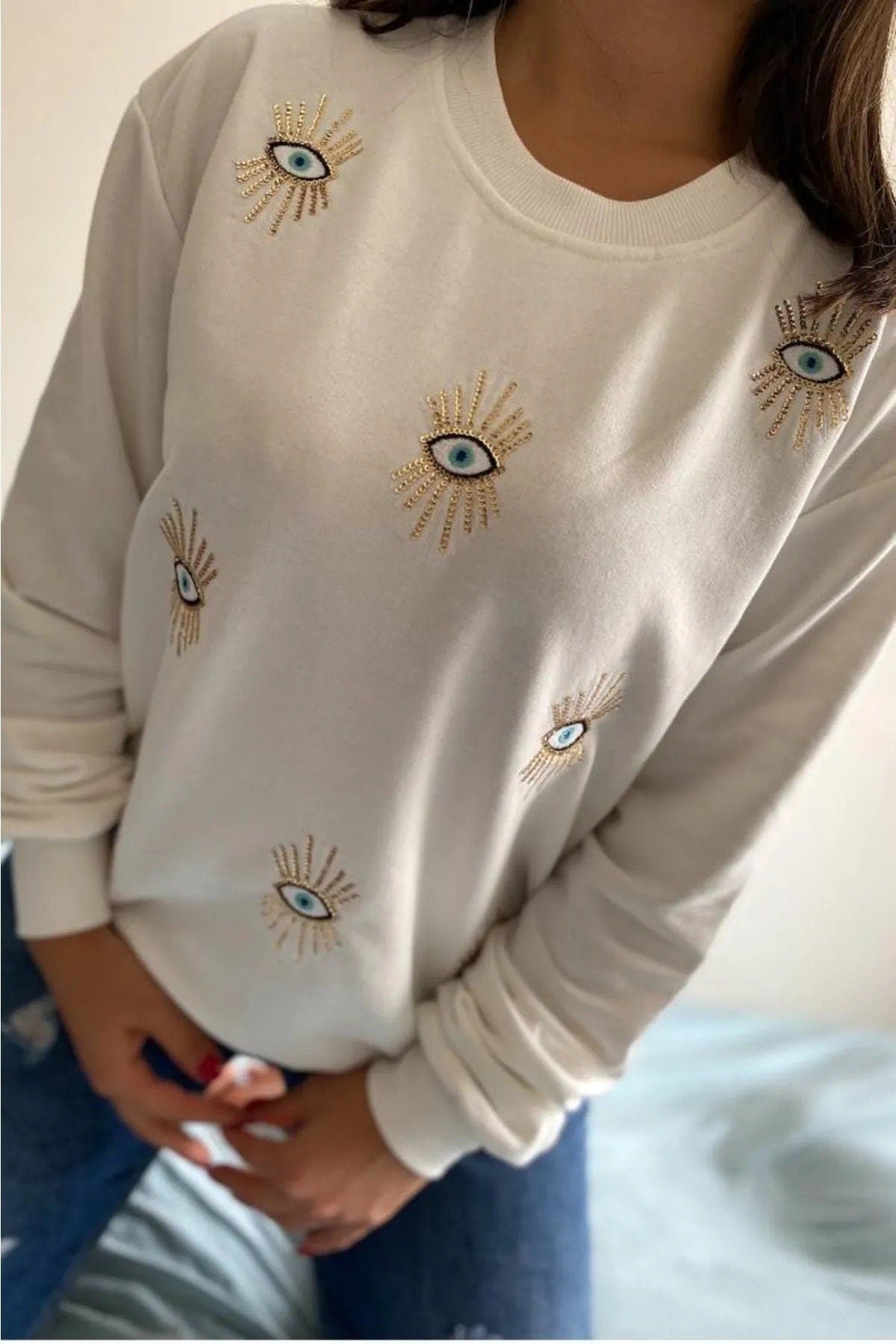 Nazar Boncuğu Sweatshirt