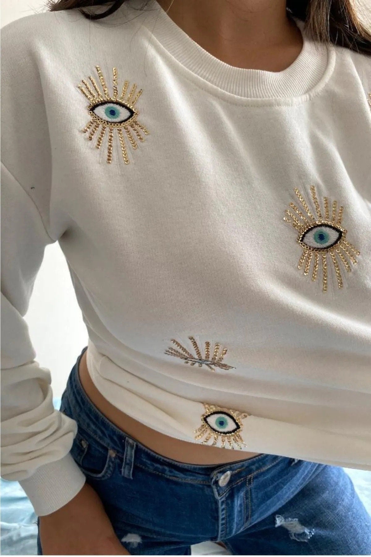 Nazar Boncuğu Sweatshirt
