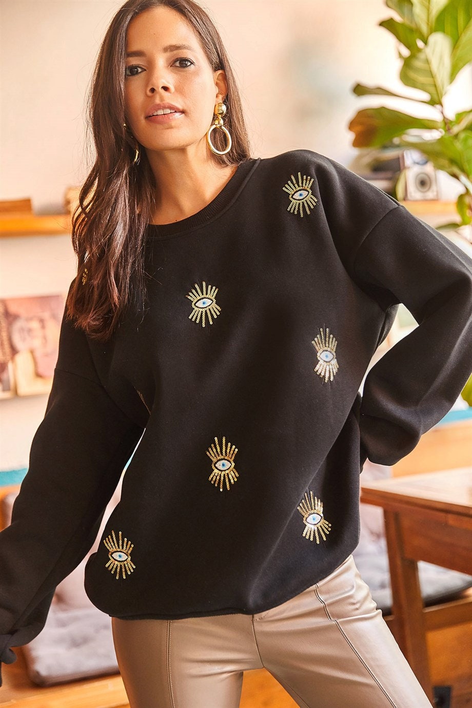 Nazar Boncuğu Sweatshirt