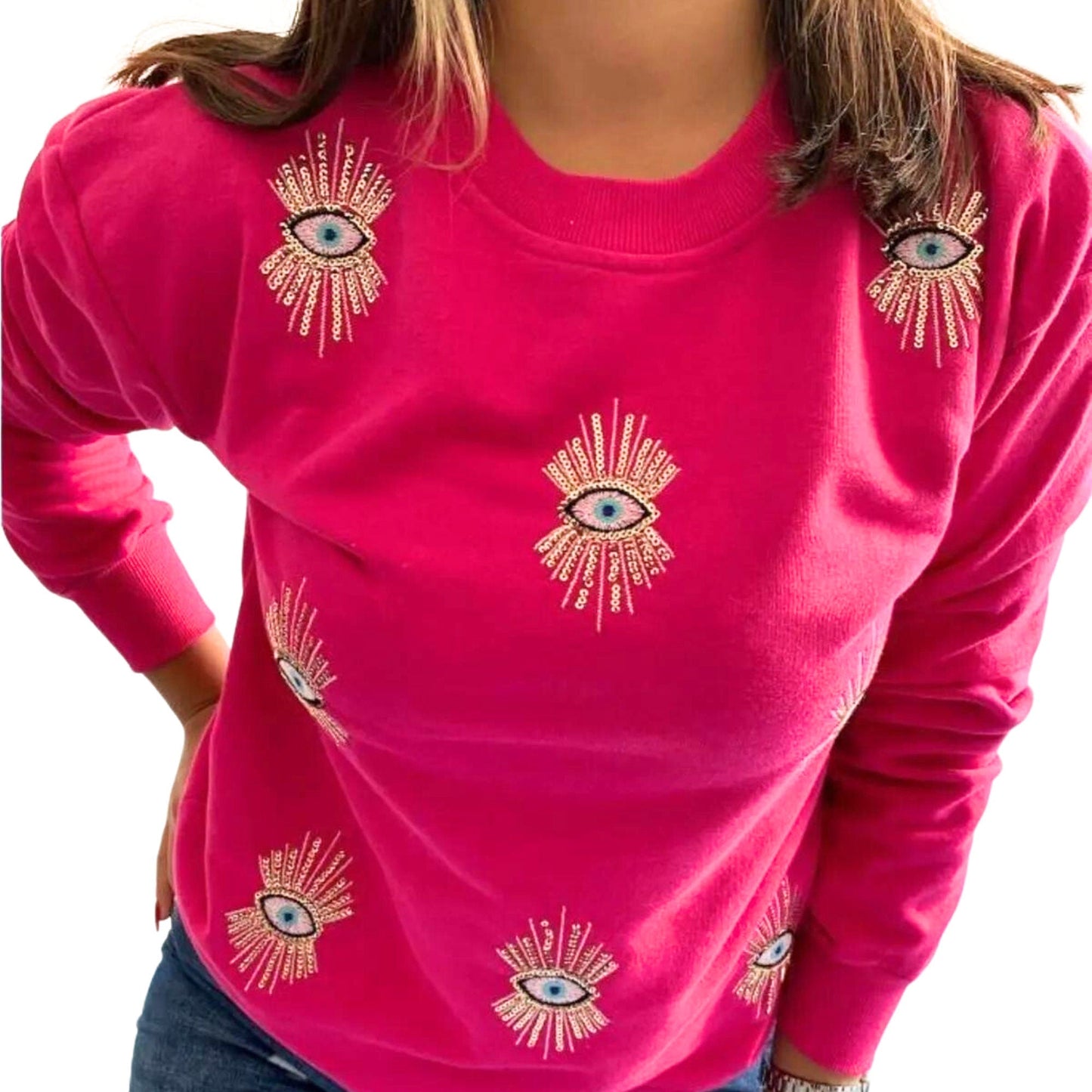 Nazar Boncuğu Sweatshirt